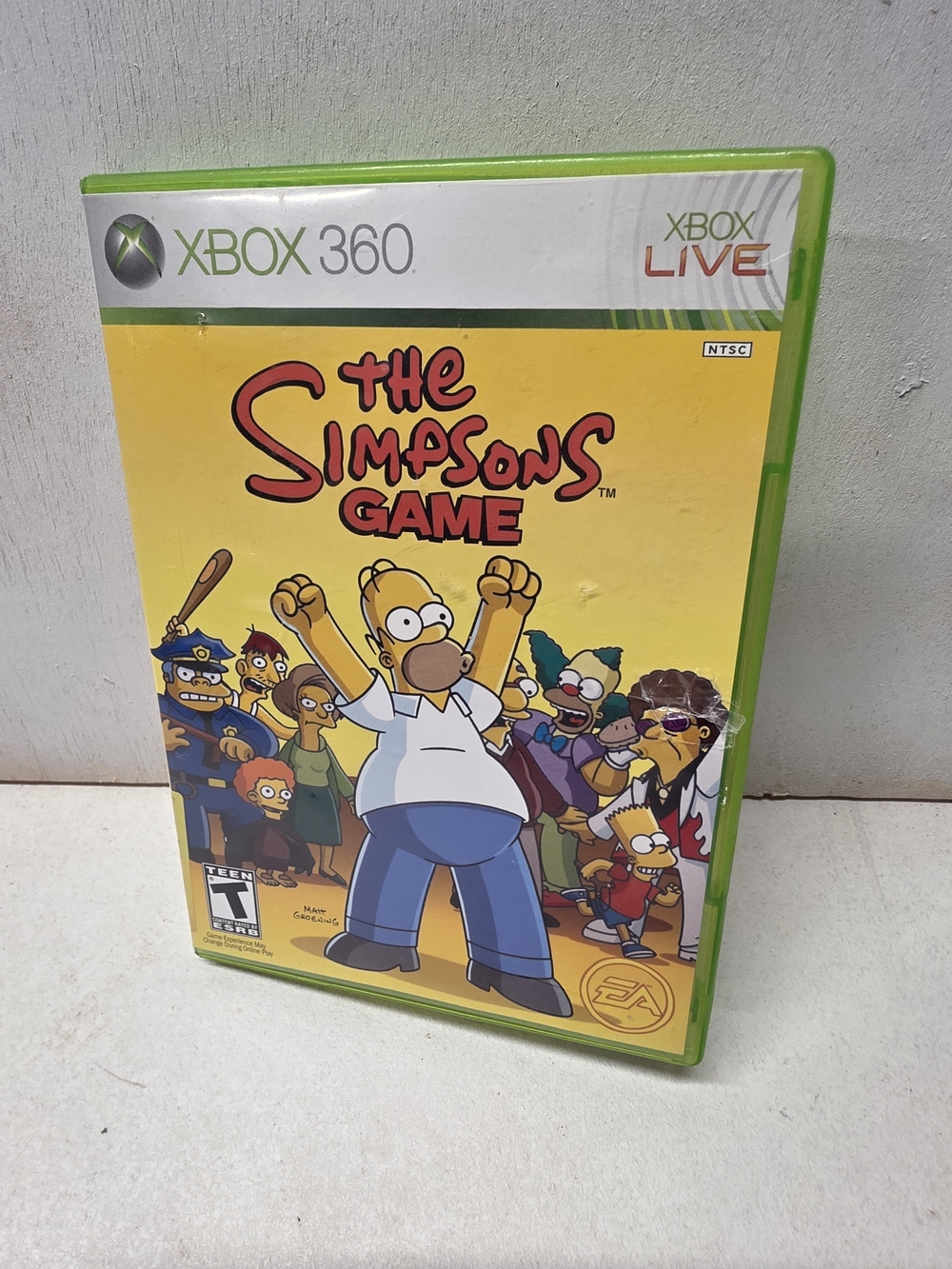 The Simpsons Game Xbox 360 Walmart Exclusive Variant Tested Working No Poster
